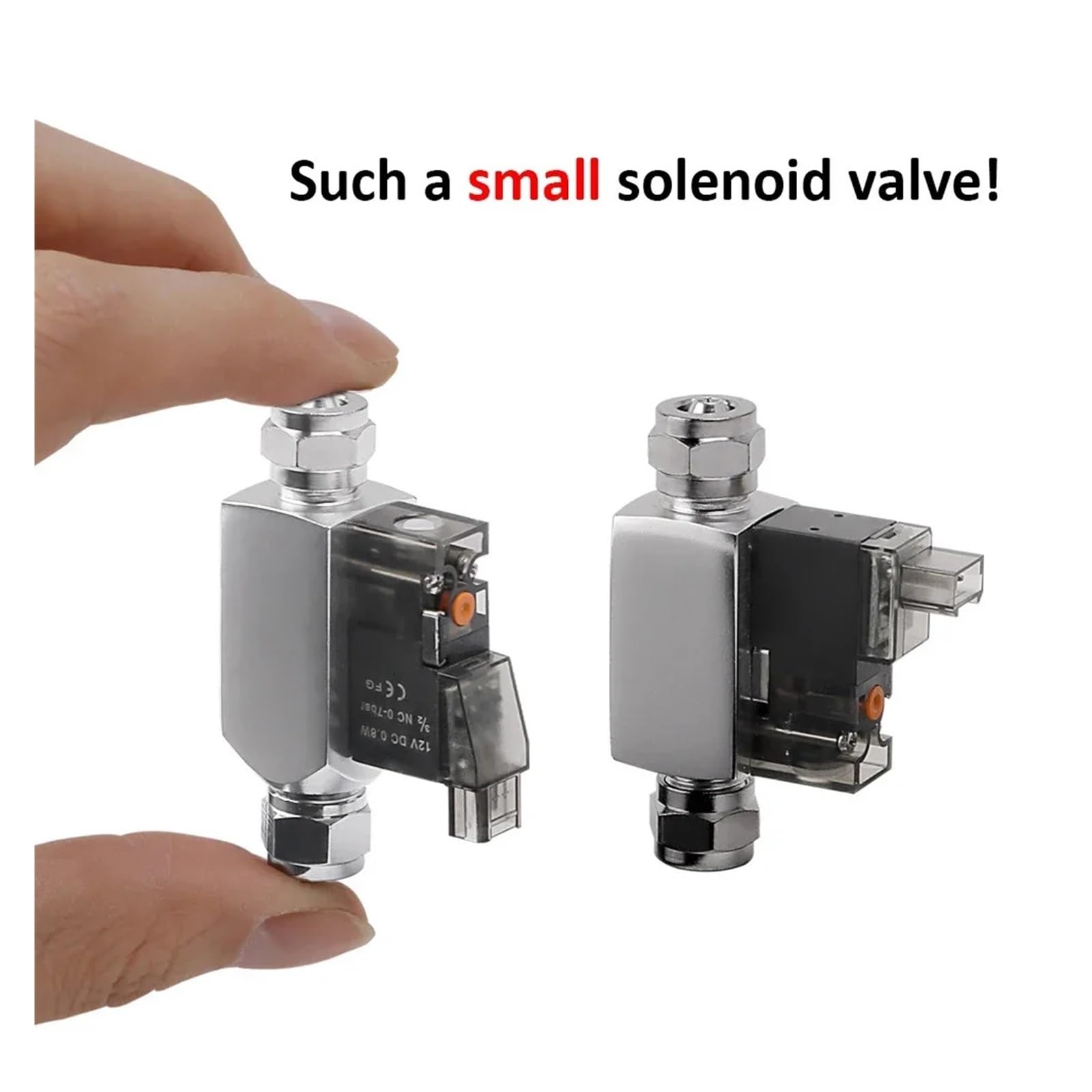 110-220 Low Temperature DIY New CO2 Aquarium Solenoid Valve Regulator Fish Tank Large Carbon Dioxide Solenoid Valve(Double headed)