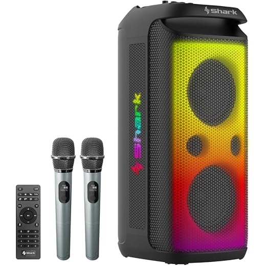 SHARK Sonic Pro Plastic Speaker with Dynamic Design and Cris