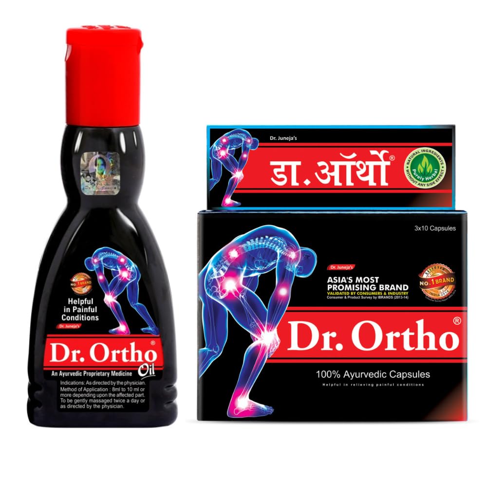 Dr Ortho Combo of Pain Relief Oil 60ml and Capsules 30