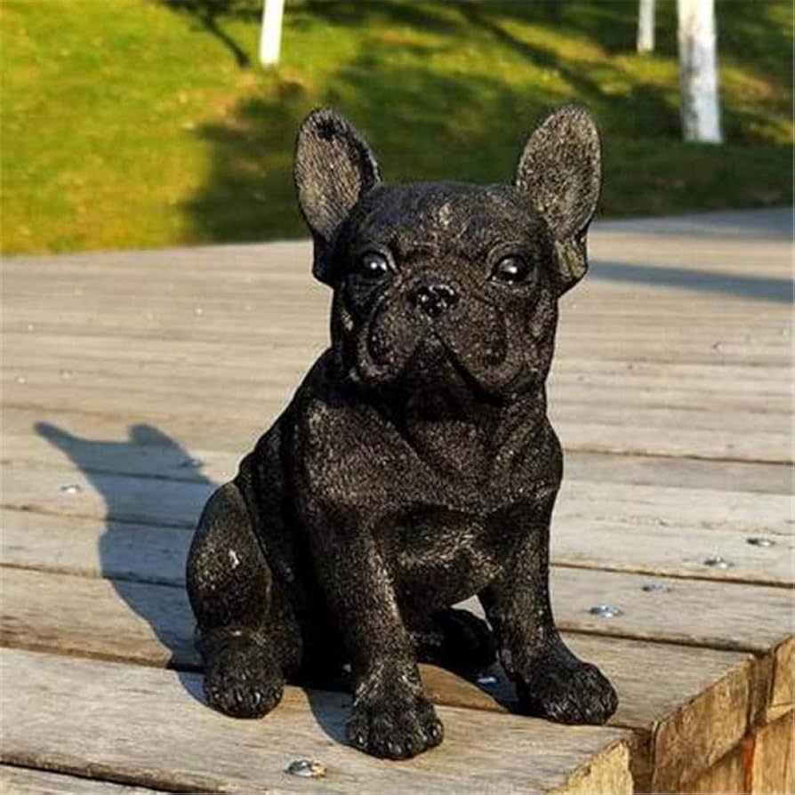 彫像彫像に彫刻フレンチブルドッグセラミック犬磁器動物の置物