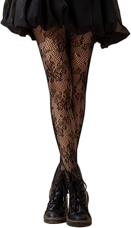 SHENHE Womens Patterned Fishnet Tights High Waist Pantyhose Stockings