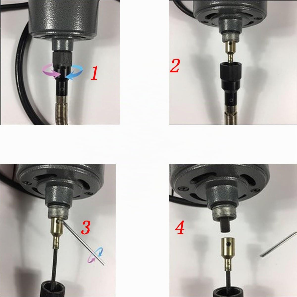 Professionelle Schnellschleif hängenden Flex Shaft Electric Grinder Carver Mehrzweckschleifmaschine mit biegsamer Welle, Rotary, Fußpedal-Steuerung 30pcs Rotary tool