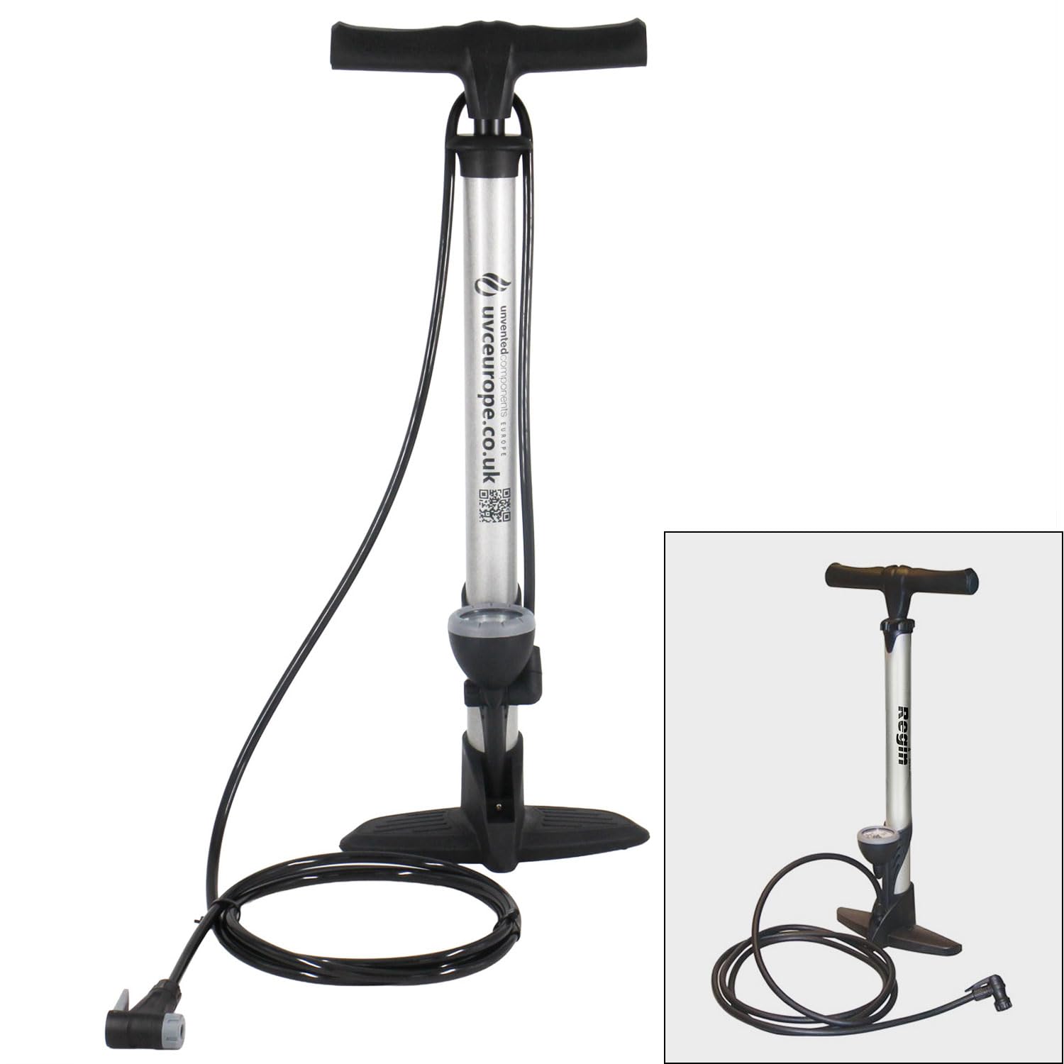 Unvented Components Europe Silver And Black Regk30 Pressure Vessel Hand Pump Alternative 3M Hose