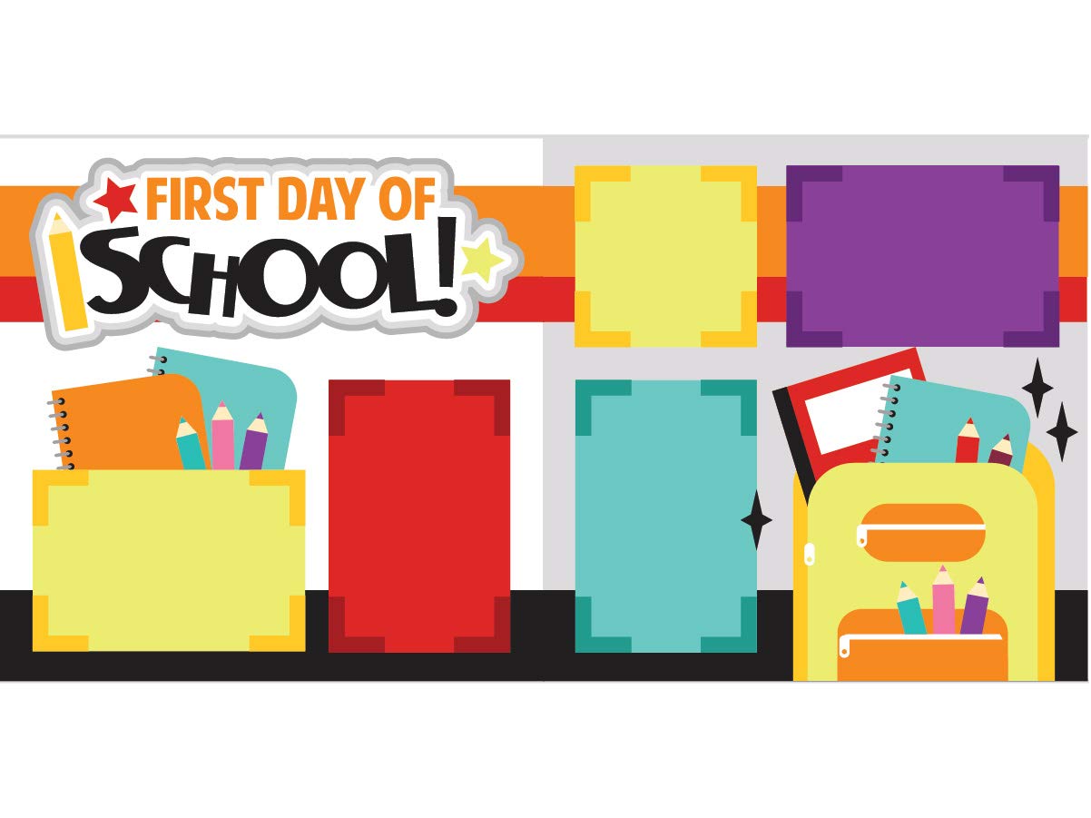"First Day of School" Scrapbook Page Kit