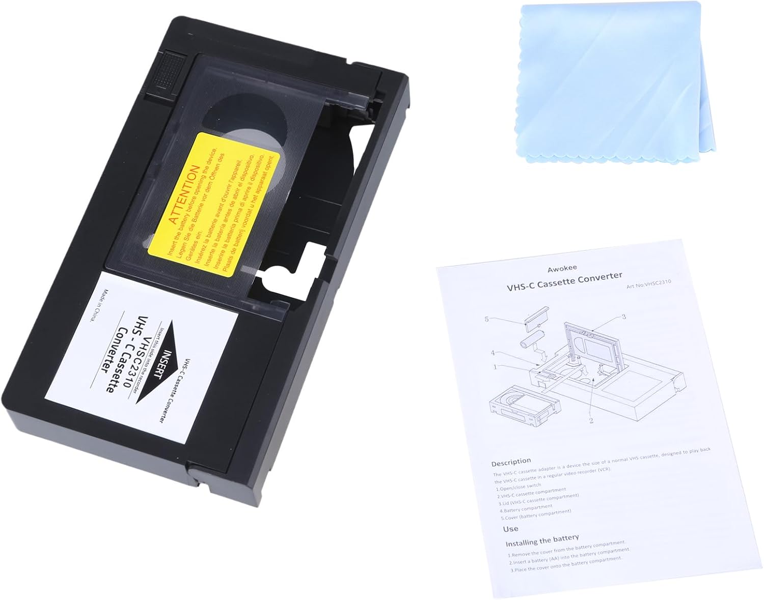 Cassettes Adapter Motorized Video Tape Conversion for Camcorders Easy 1Button Operate Home Video Transfer