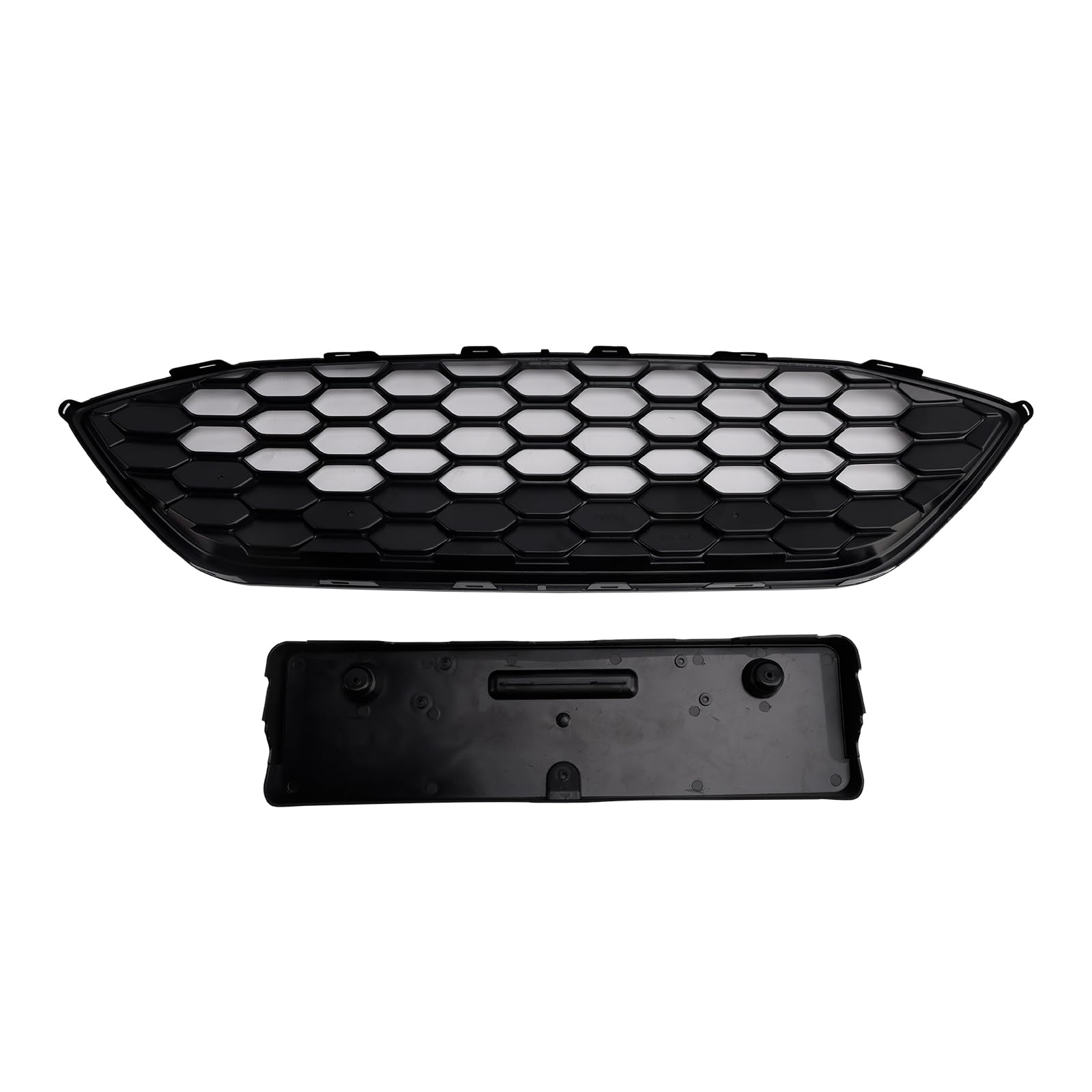 Griglia paraurti Anteriore Gloss Black Front Bumper Grille Fit for Ford Focus ST + ST Line MK4 2018-2021 (No Logo)
