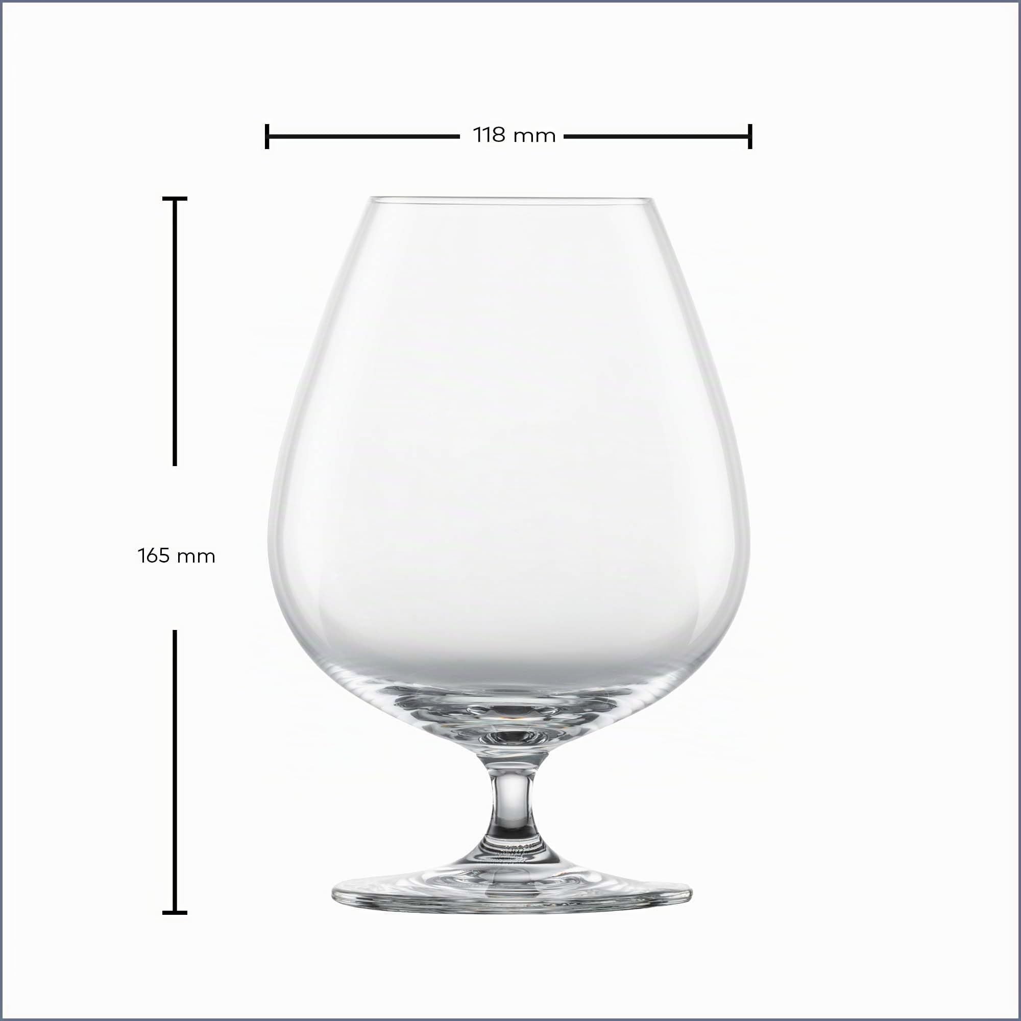 SCHOTT ZWIESEL Verre à Cognac XXL Bar Special (set de 4), verres raffinés pour le cognac, verre en cristal Tritan résistant au lave-vaisselle, fabriqué en Allemagne (art. n° 123633)