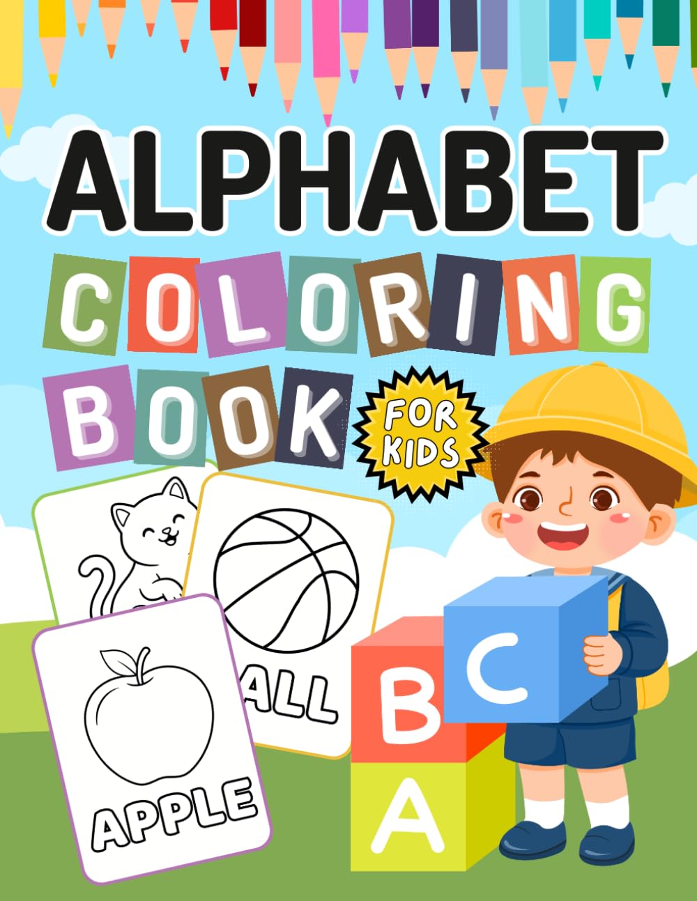 Alphabet: Learning and Coloring Book for Kids