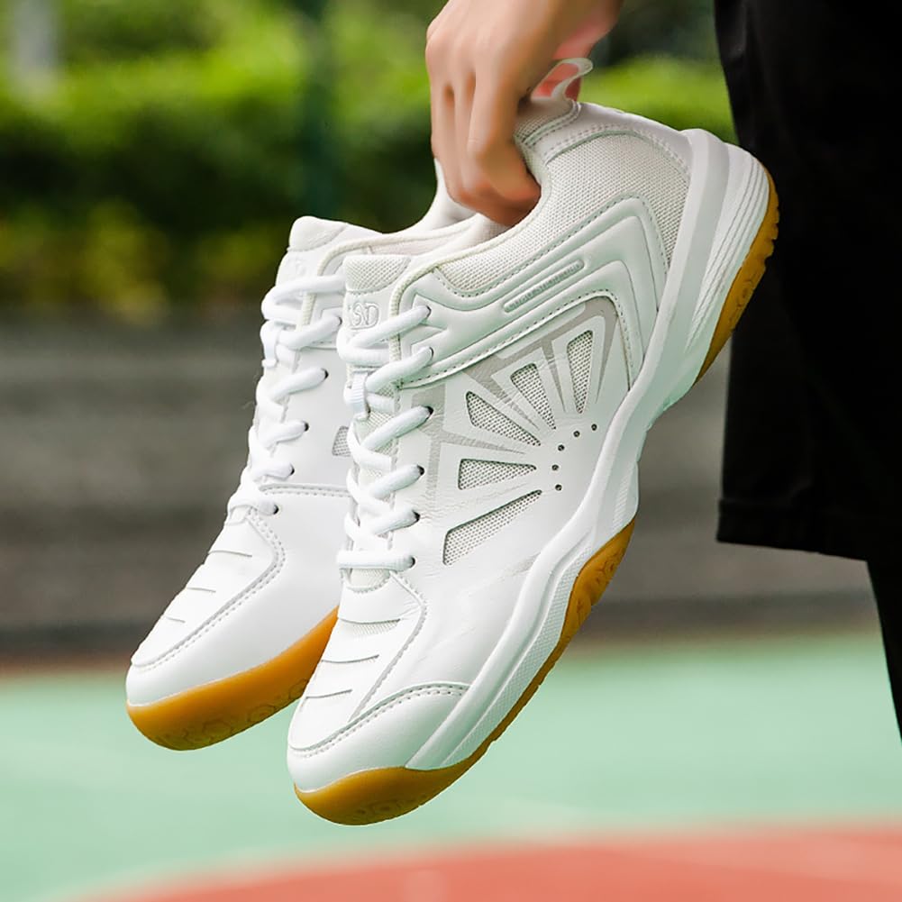 Zapatillas de Bádminton Hombre Mujer Amortiguadas Antideslizantes Transpirables Ligeras para Pista Interior