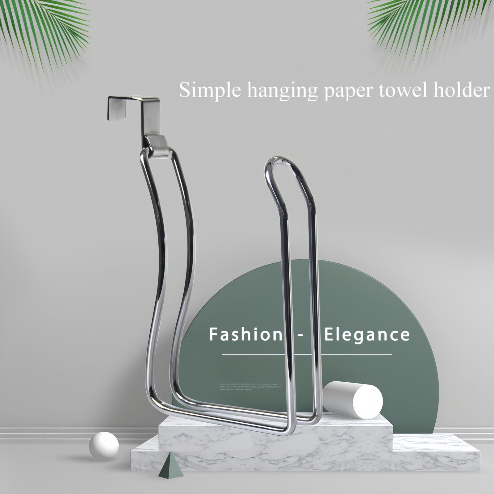 Toilet Paper Holder,Over The Tank Toilet Roll Holder for Bathroom and Washroom,Stainless Steel Brushed Nickel(Chrome) - Image 2