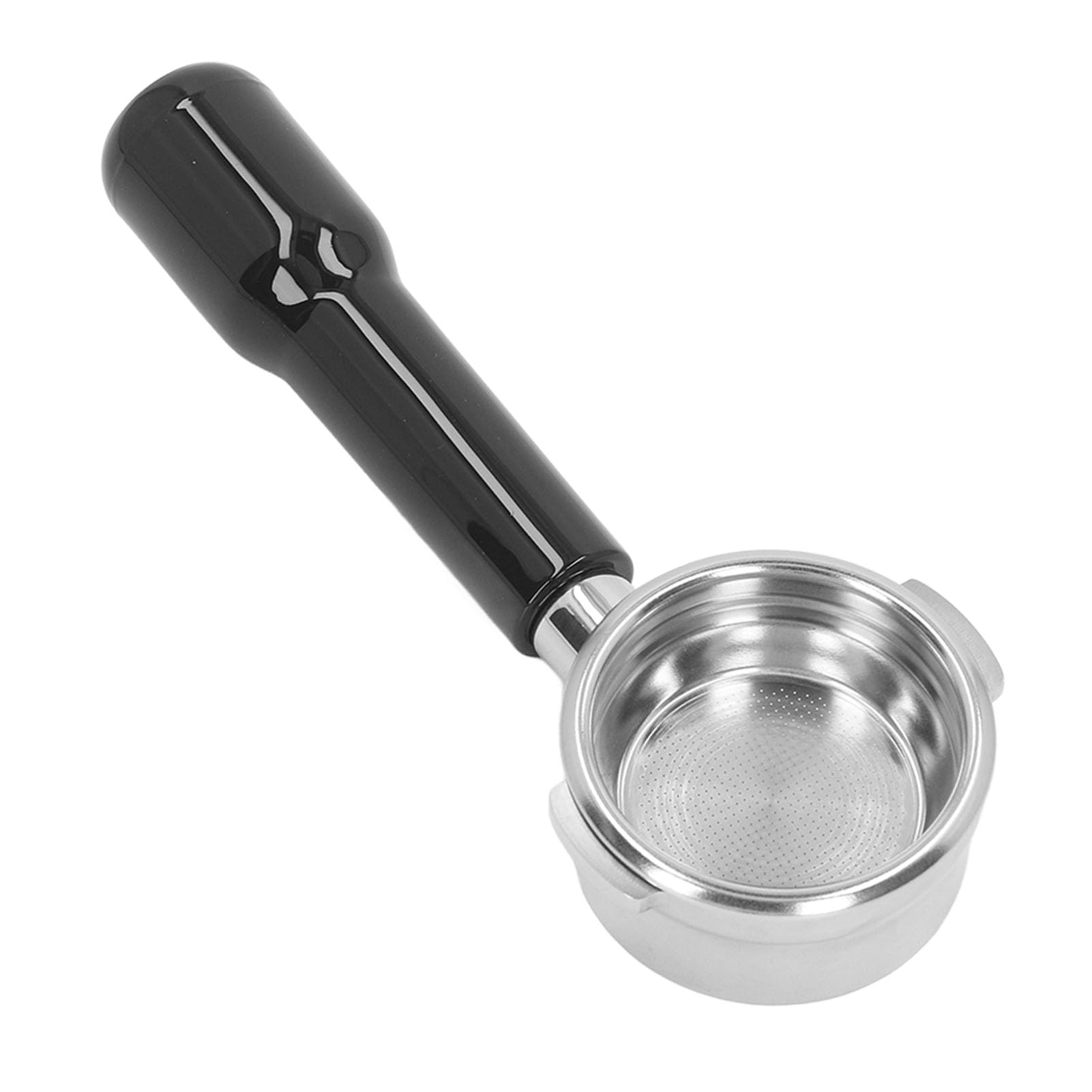 58mm Portafilter Bottomless Portafilter con Manico Rimovibile per (BLACK)