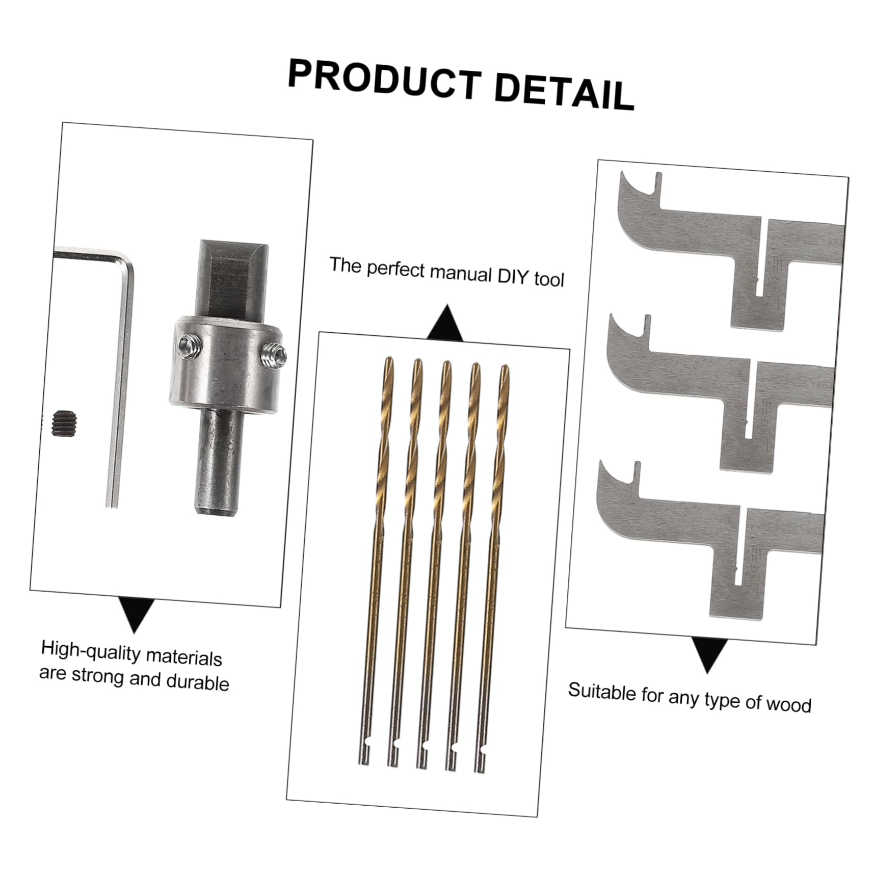Kit de Herramientas para Fresadora de Madera Fresa de Acero Alto para Cortar Anillos y Fabricar Pulseras de Madera de 1 Set, Adecuado para Manualidades