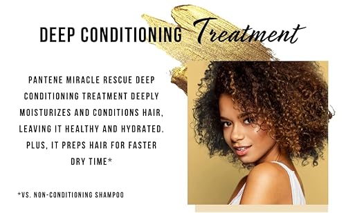 Pantene Deep Conditioning Hair Mask Miracle Rescue Pro-V , 8 Fl Oz (Pack Of 3)- Total 24.0 Fl Oz #TOP4