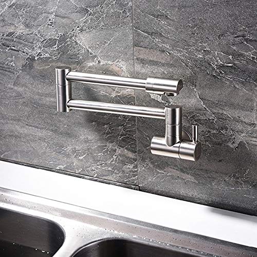 Robinet d'eau froide mural pliable et pivotant pour évier - 4