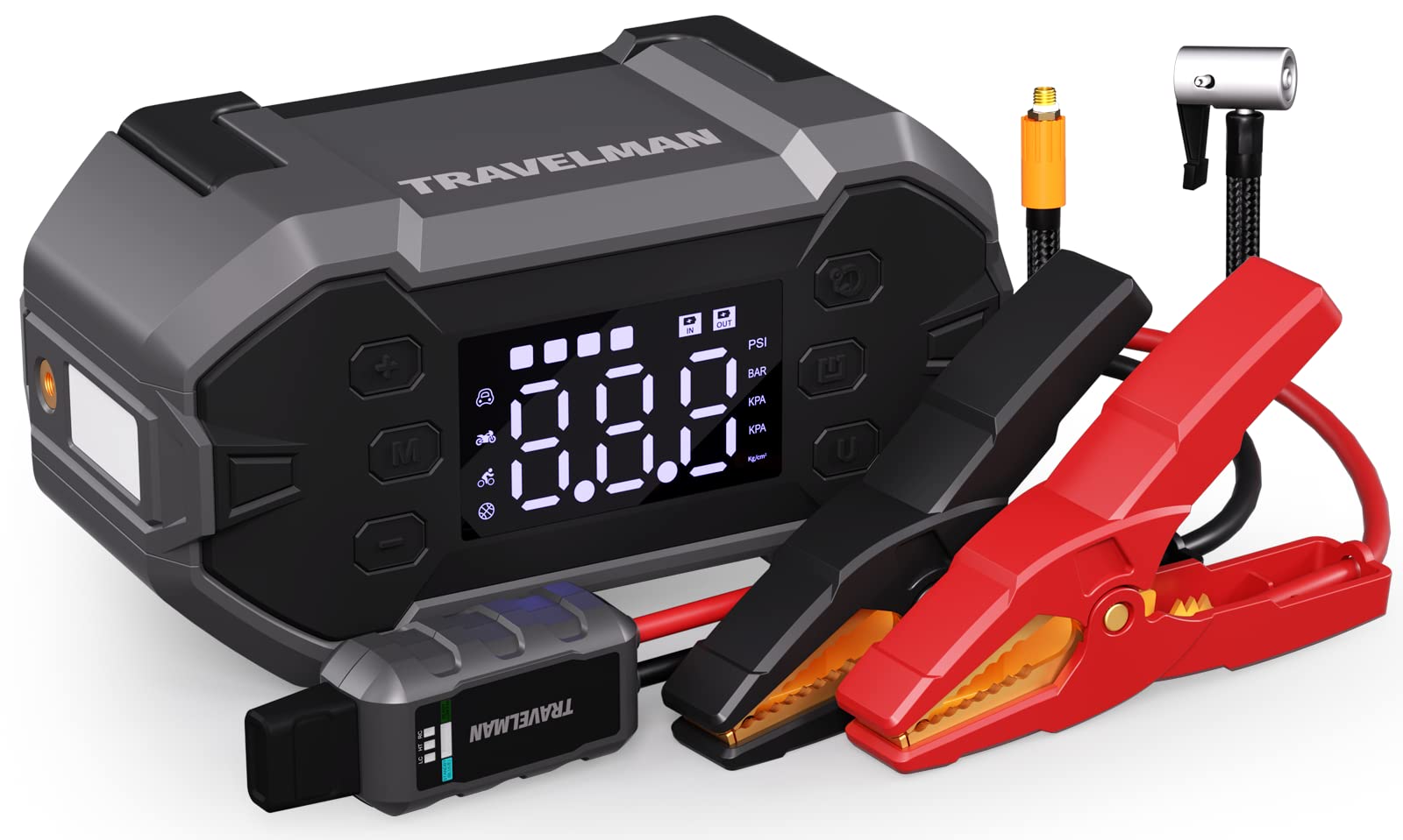 Buy TRAVELMAN Car Jump Starter with Air Compressor, 150PSI 3000A Car
