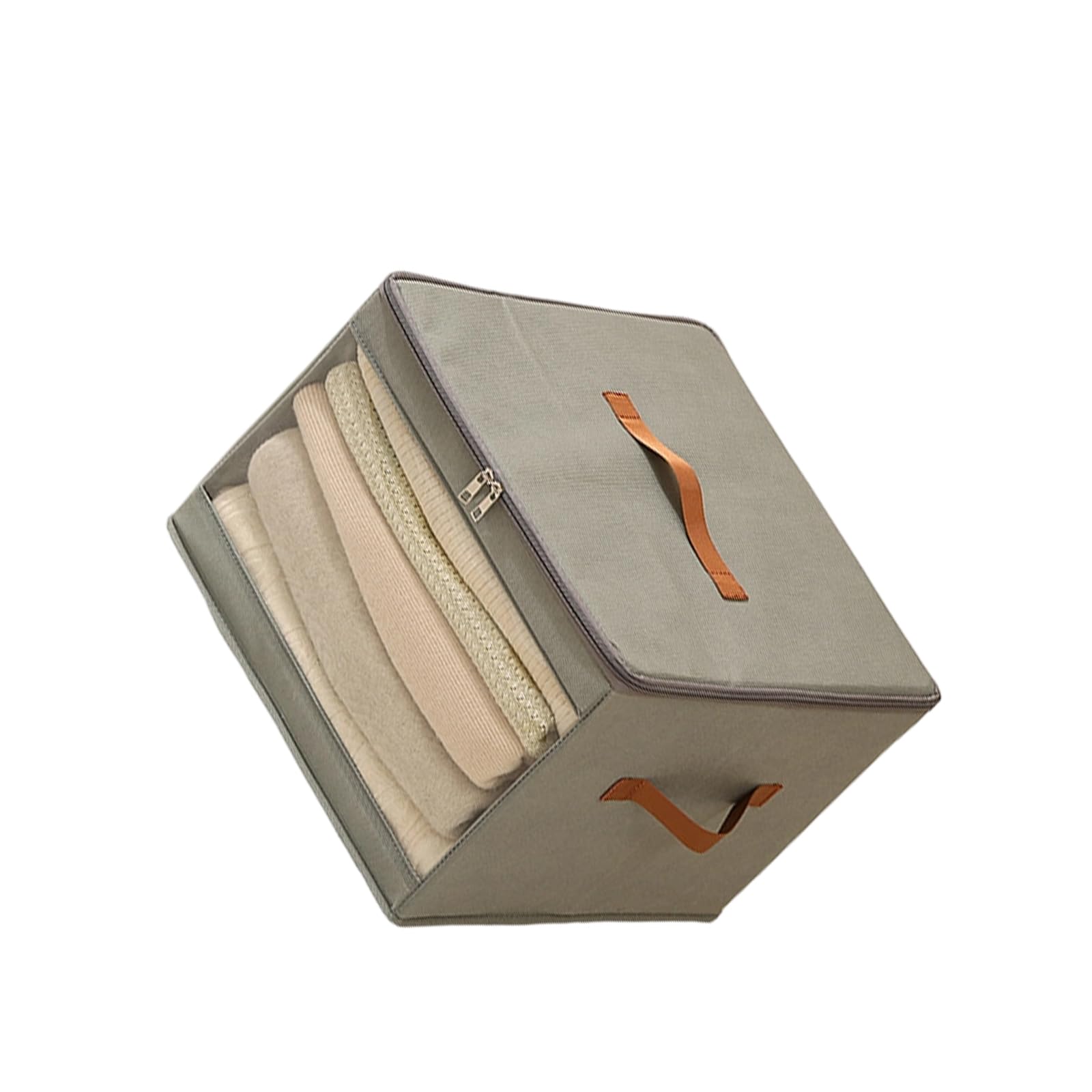 hogtnd Foldable Container for Clothes, Clear Window Handles, Family Organisation, Portable Foldable Clothes Organiser