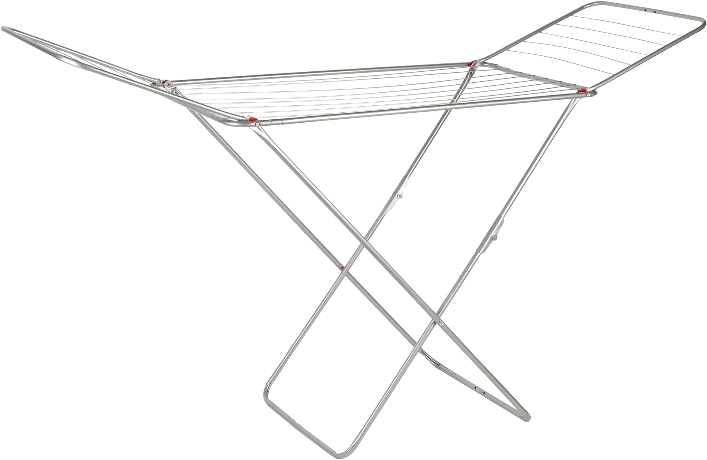 RoyalFord Cloth Dryer, Rust Proof, Iron Wire & Frame, RF10877 Metal Drying Rack Multifunctional Air Dryer Ideal for Indoor/Outdoor Easy Store & Folding Clothes Dryer, Silver