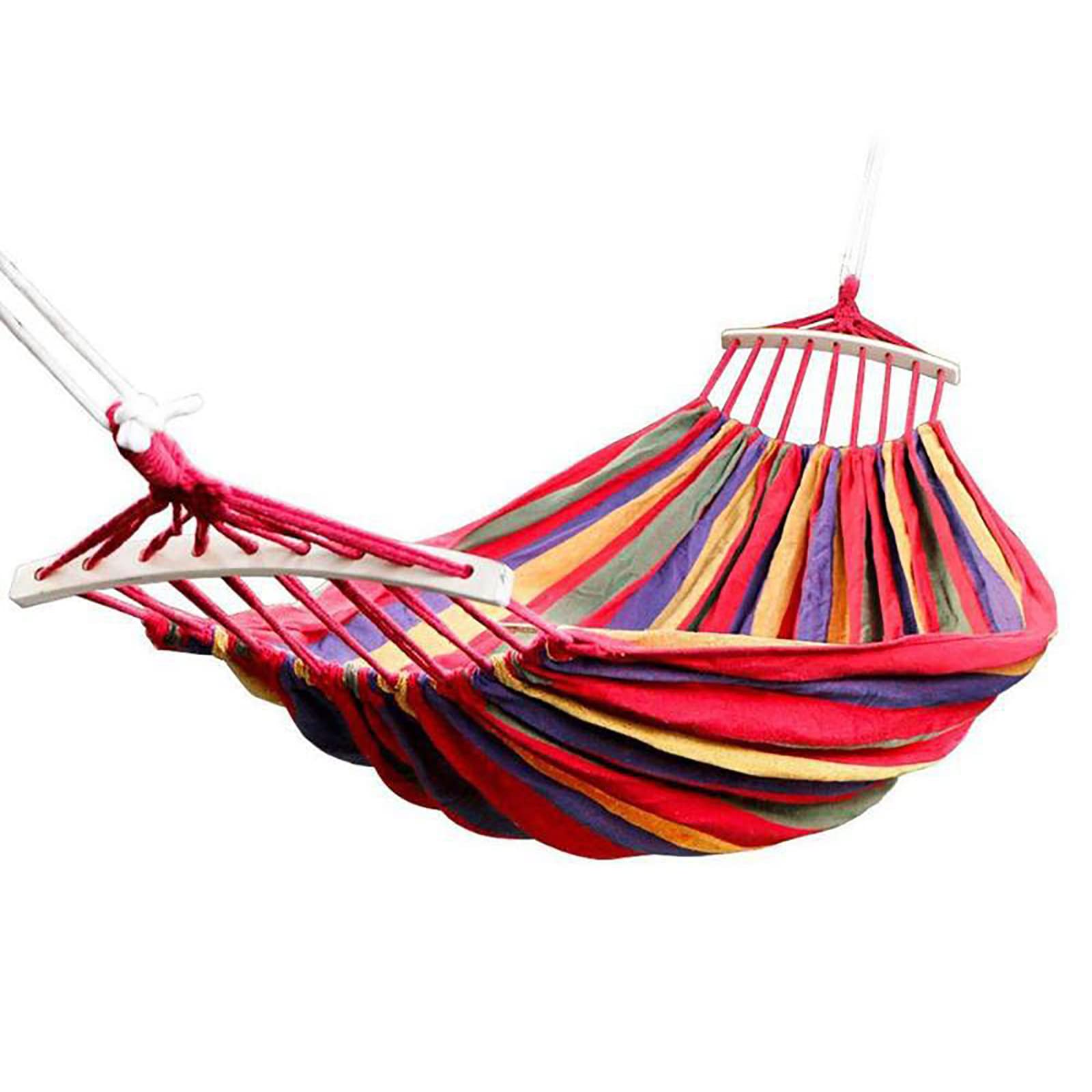 hammock, Outdoor Cotton for 2 People 190 x 150 cm, Load Capacity up to 200 kg with Carry Bag for Indoor Garden