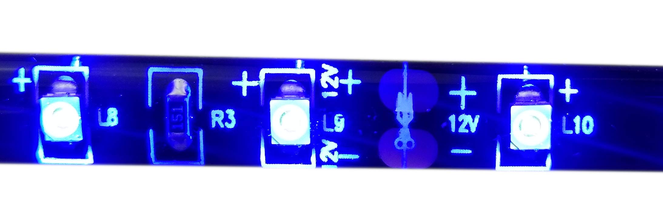 BLUE 12 volt RV Auto Motorcycle Trailer LED Camper Awning Boat 72