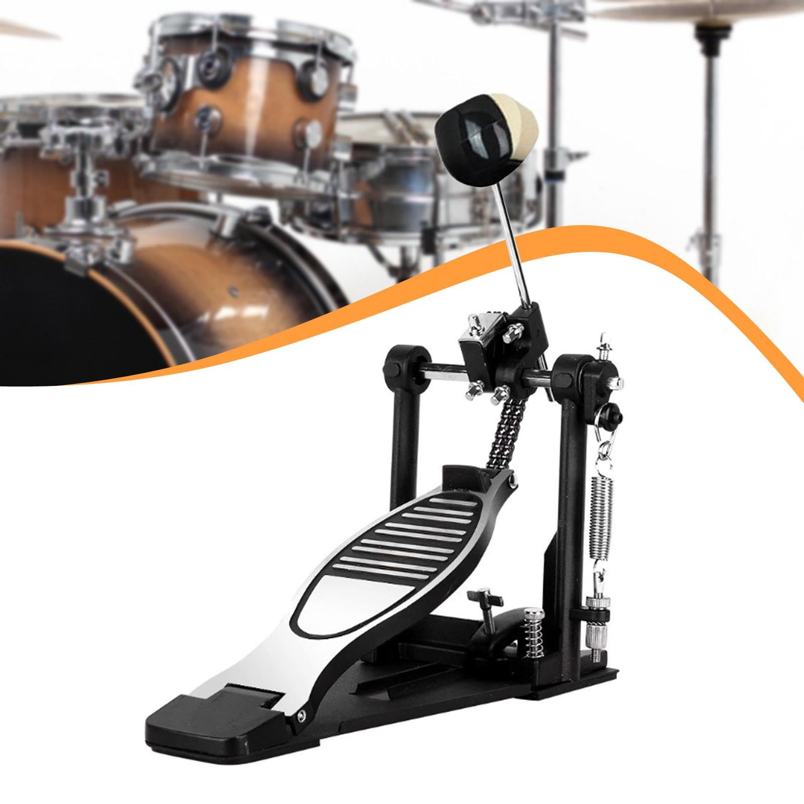 Colcolo Pedal de bombo individual, pie de práctica, práctica de batería portátil con, hardware de percusión para bateristas de estudio principiantes