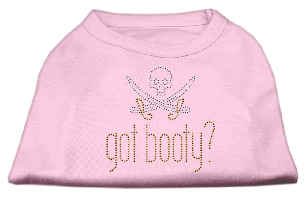 Mirage Pet Products Got Booty Rhinestone Pet Shirt, X-Small, Light Pink