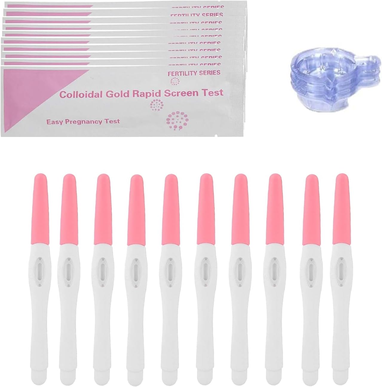SINCHER Early Pregnancy Test Pens, 3-Minute Results, Accuracy Of 99%, Quick Detection Of Pregnancy Test Rods, 10 Test +10 Cups, High Sensitivity