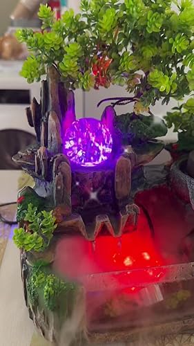 Kamerfontein binnen waterval LED-verlichting RGB