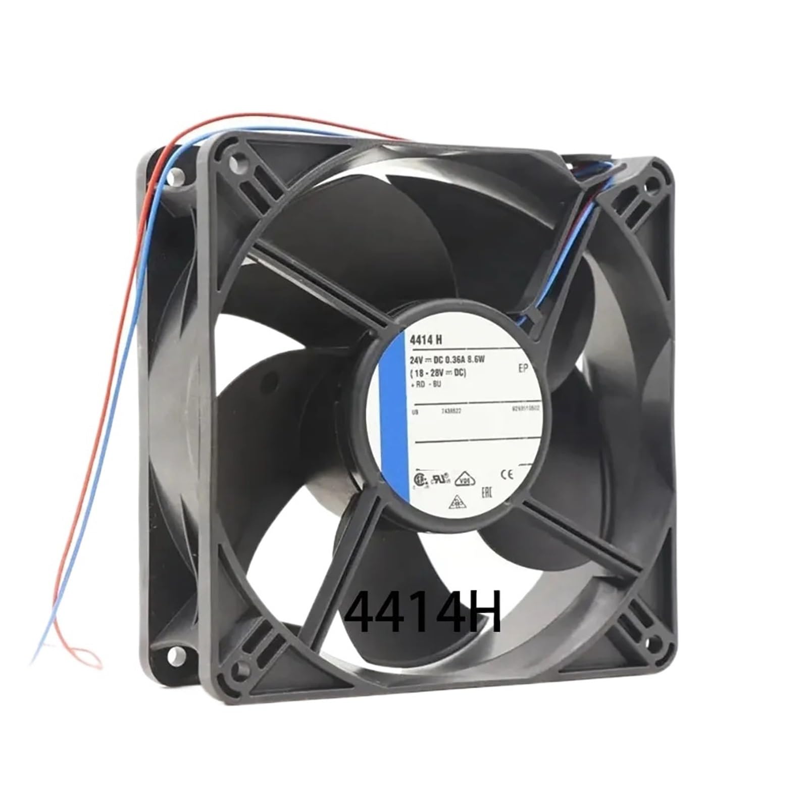 YLPWKMVZ 4414H 2-wire 24V 8.6W 0.36A 120 * 120 * 38MM Silent Server Driver Fan