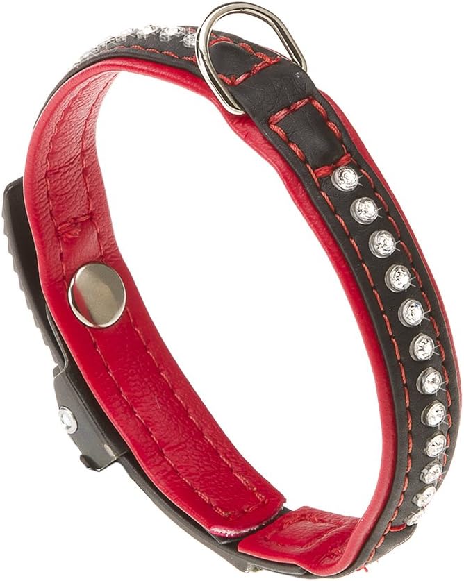 Ferplast Lux C15/28 Dog Collar, 28 cm - 15 mm, Black