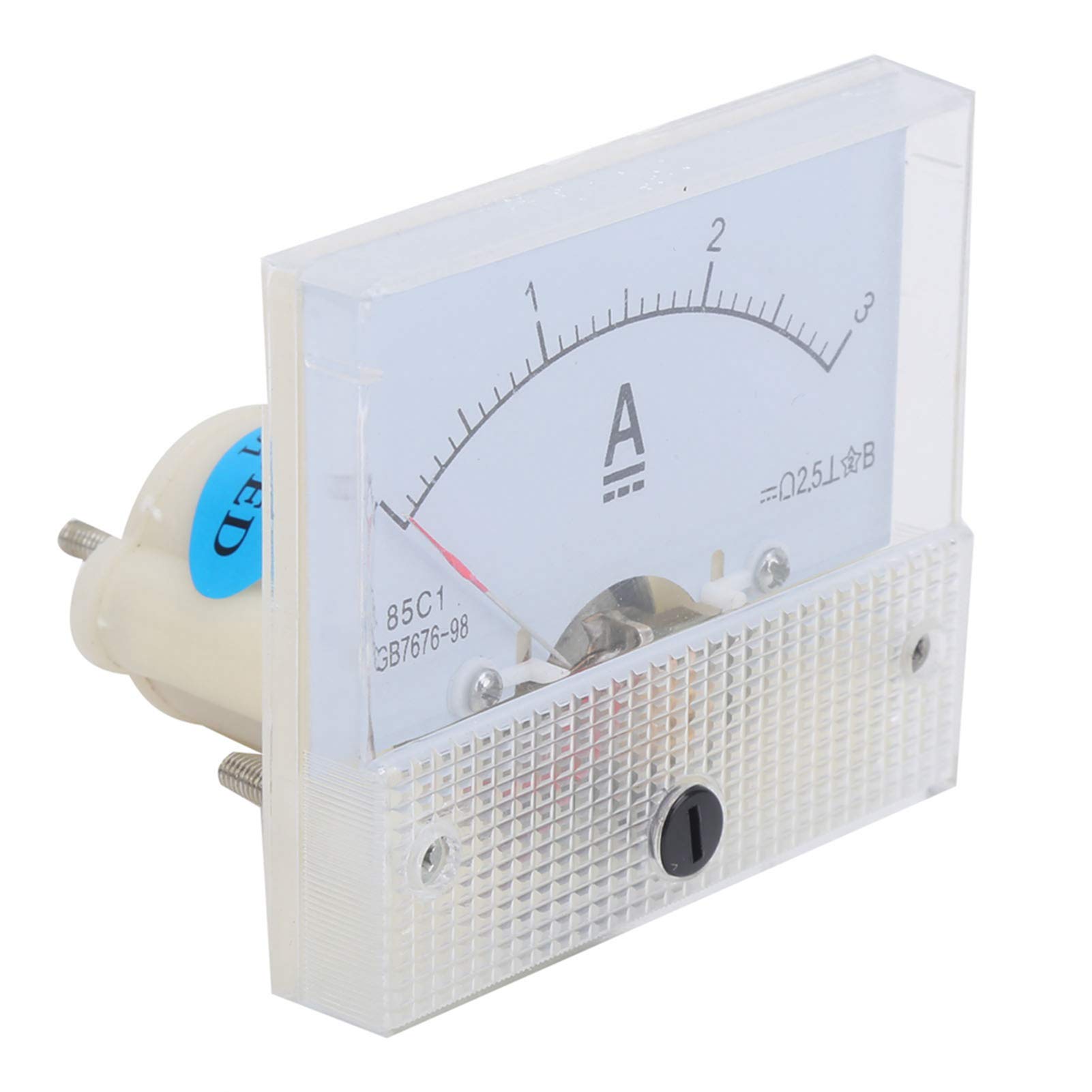85C1 DC 0 3A Amperometro del Pannello Analogico, Misuratore di Corrente Ad Alta Precisione con Scala Schermata in Seta Trasparente per Armadio di Distribuzione di Potenza