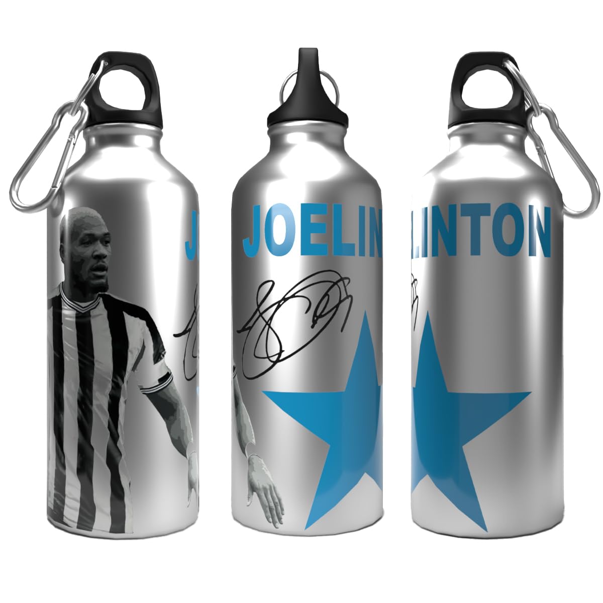 Partisan Newcastle Bottle Joelinton 2-Lid Aluminium 600ml Silver