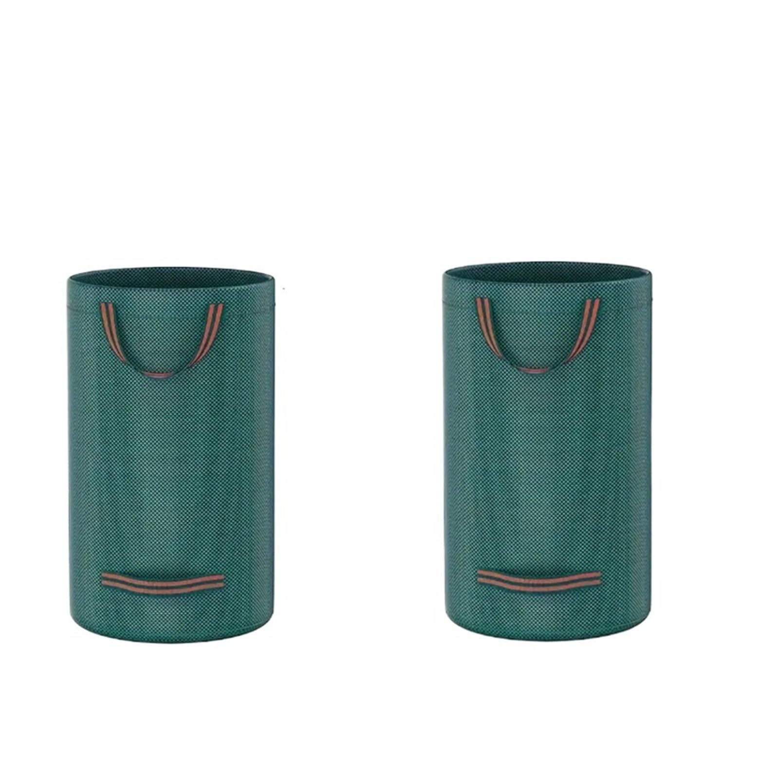 Borsa Da Giardino 120-500 Litri Con Coperchio Collezione Di Foglie Pieghevoli Può Conservare Cadute Riutilizzabili For Giardinaggio All'aperto(120L2pc)