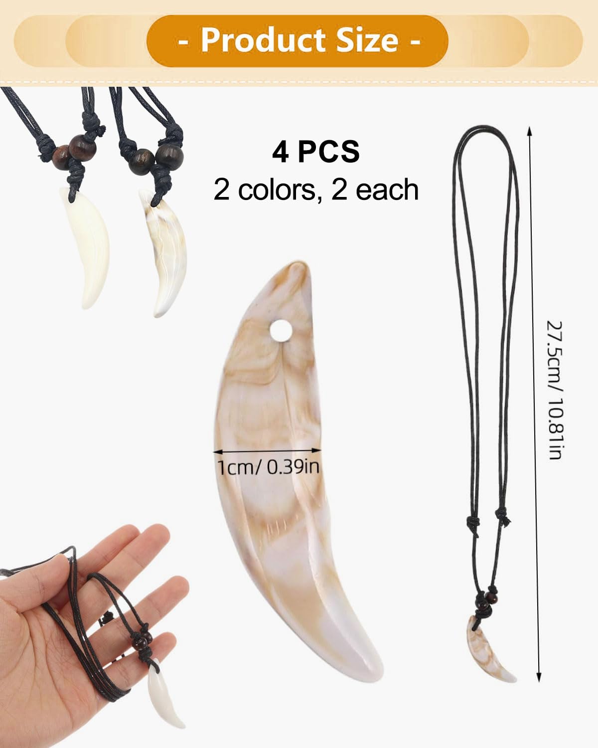 4PCS colgante diente de tiburon，collar surfero hombre Collar de cuero para hombre, diente, tabla de surf, punta de flecha, colgante de colmillo estilo surfista australiano, para hombres