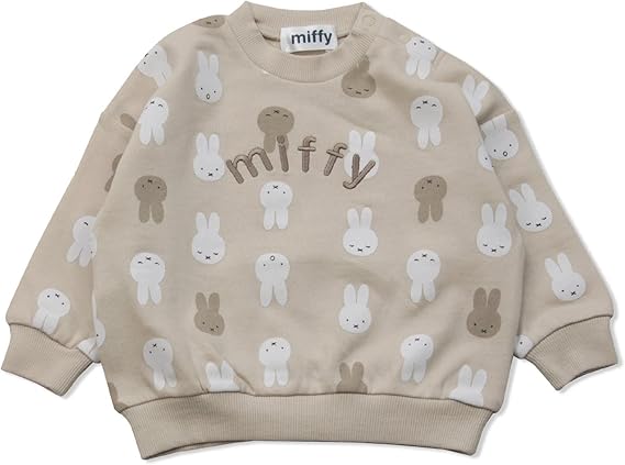 Amazon Co Jp 子供服 ミッフィー Miffy トレーナー 女の子 キッズ ベビー服 長袖 キャラクター 綿100 ビッグシルエット 秋冬 秋服 80 90 100 110 1 130 140cm ファッション