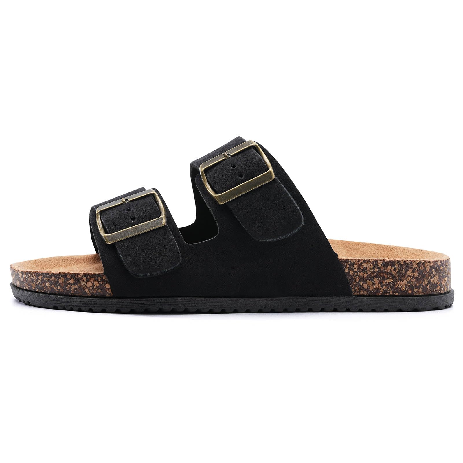GETOEU Arch Support Footbed Sandals for Women & Men, Adjustable Double Buckle Comfort Sandals, Cork-Style Cushioned Sole, Casual Walking Slides for Everyday Wear — view 3