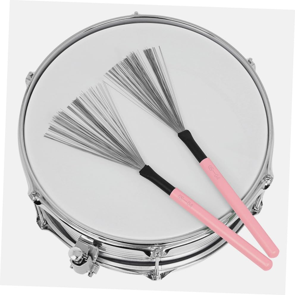 Set de brochas para batería con mango de madera TOYANDONA para jazz y rock, agarre cómodo, duradero, para adultos y principiantes miniatura 4