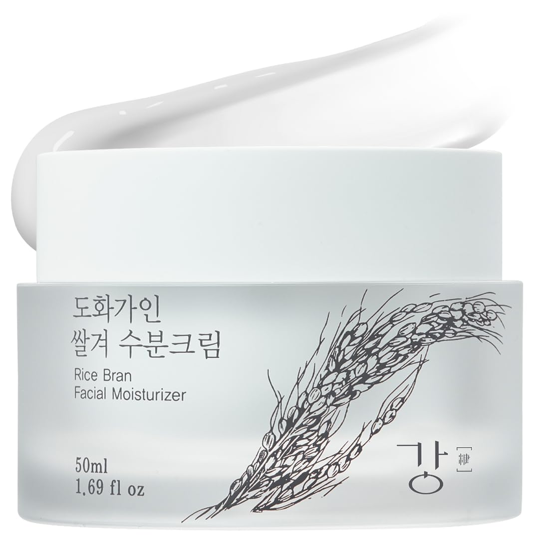 Rice Bran Facial Moisturizer | Deeply Hydrating & Gentle Soothing for Sensitive, Dry Skin | Product of Korea - 1.69 fl. oz
