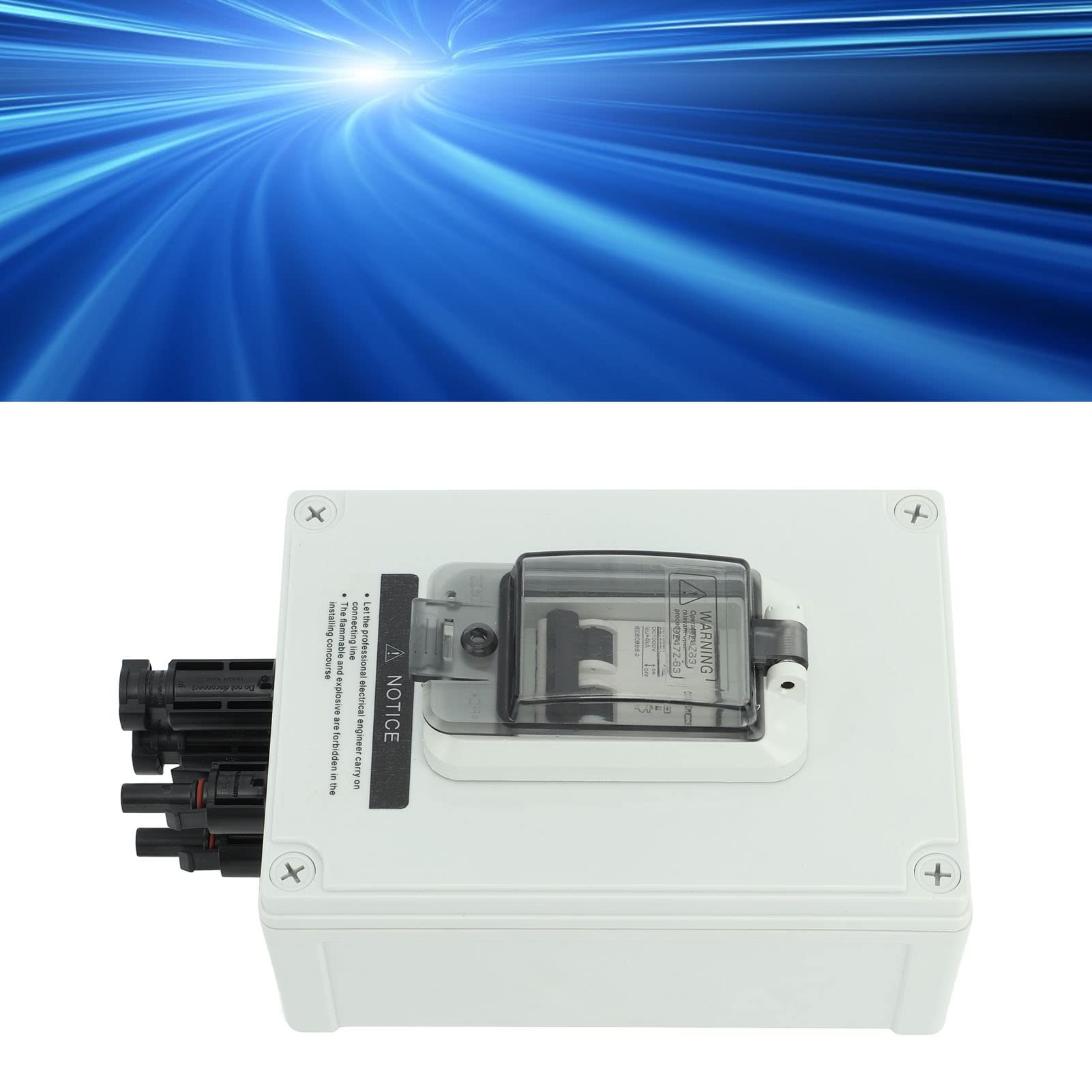 Interruttore automatico miniaturizzato Sezionatore solare da 40 Amp. Scatola interruttore DC 2P per cavo spesso