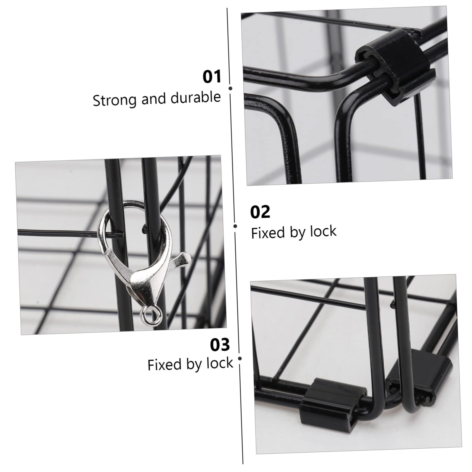Toddmomy 1Pc Folding Cat Cage Iron Pet Carrier for Travel and Bath Drying Transparent Design Cat Cage for Home Use and Portable Pet Travel