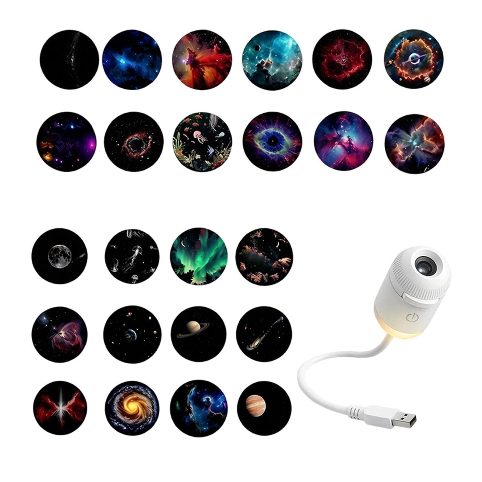 Lámpara De Proyector Inalámbrica 2 En 1 Galaxy Sunset