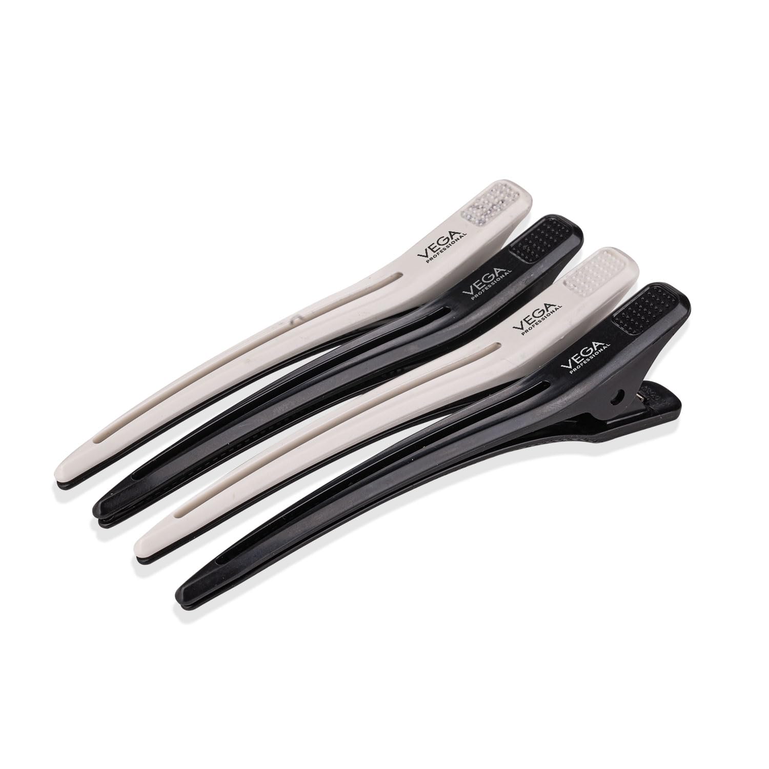 VEGA PROFESSIONAL Premium Section Clips for Sectioning,Styling,Coloring and Makeup - Pack of 4 (VPHSC-04)