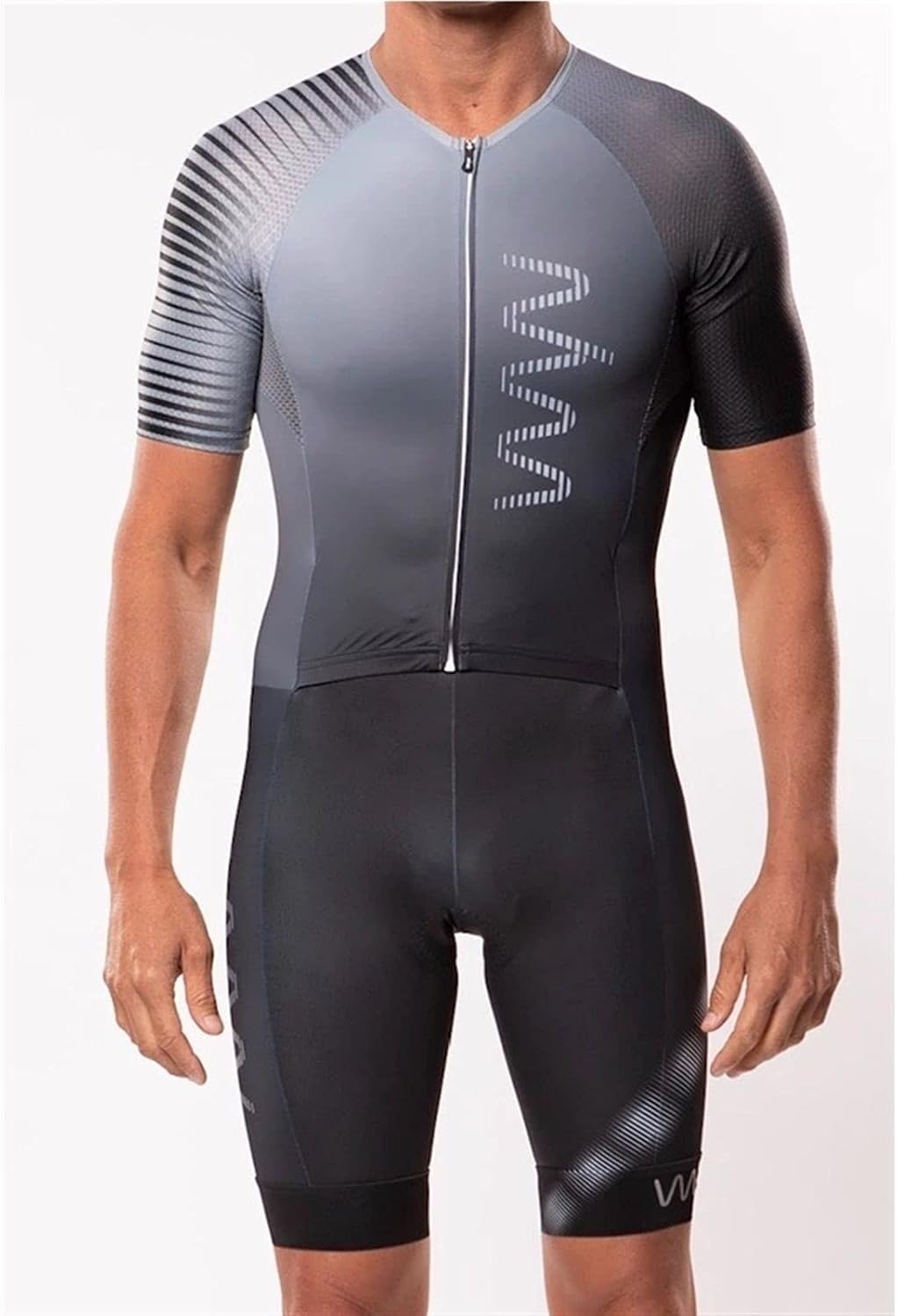 Męski Kombinezon Z Krótkim Rękawem Triathlon Race Suit Triathlon Kombinezon Sportowy Skinsuit, Bodysuit 4, M
