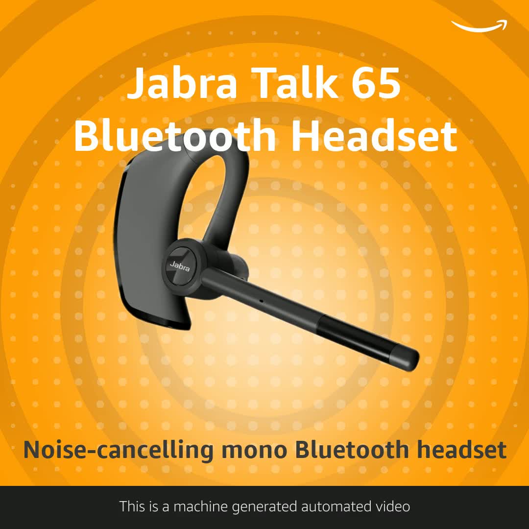 Jabra Talk 65 Mono Bluetooth Headset - Premium Wireless Single Ear
