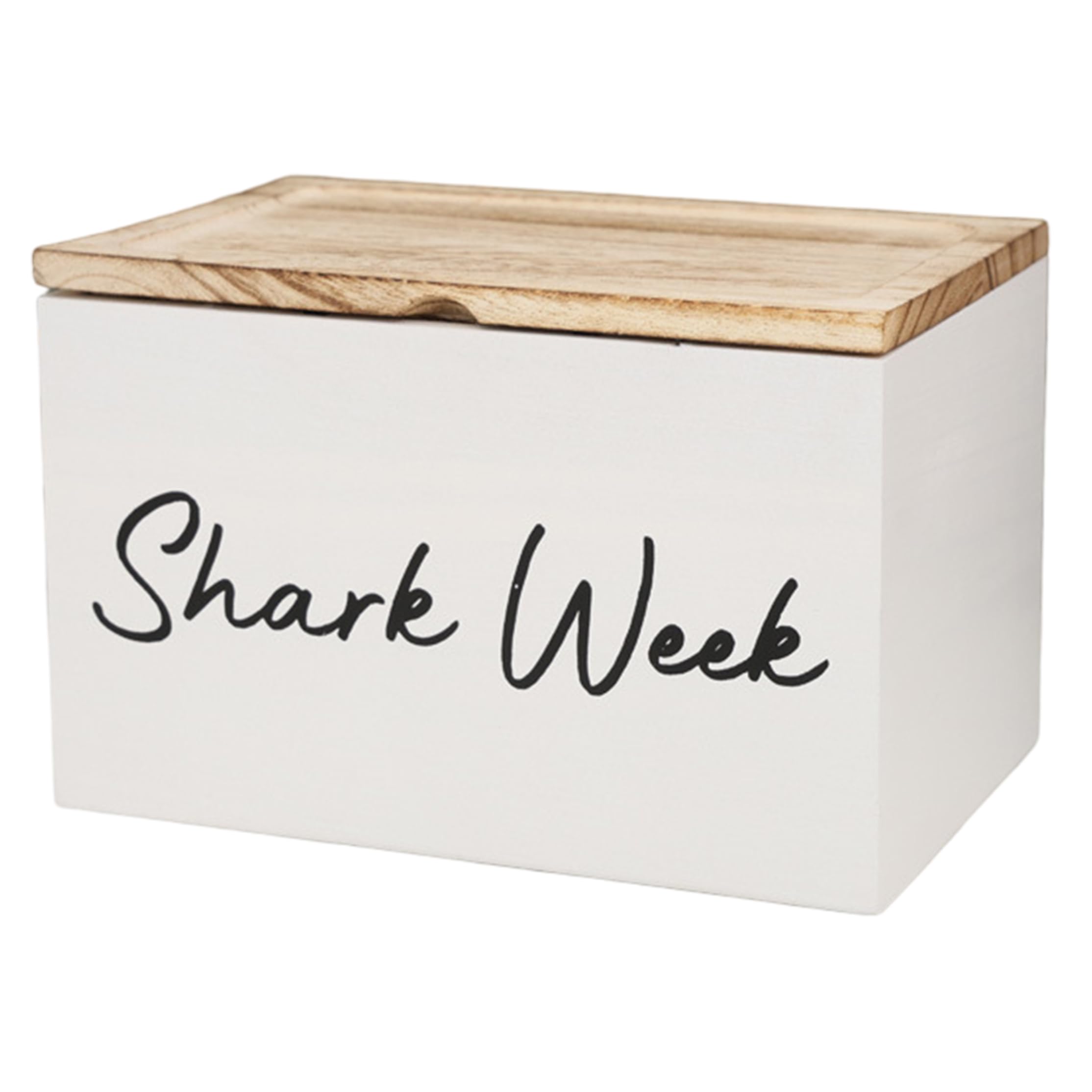 Bemonew Tampon Holder for Bathroom, Wooden Bathroom Containers with Lids, Divided Storage Box Decorative Feminine Product Holder - White