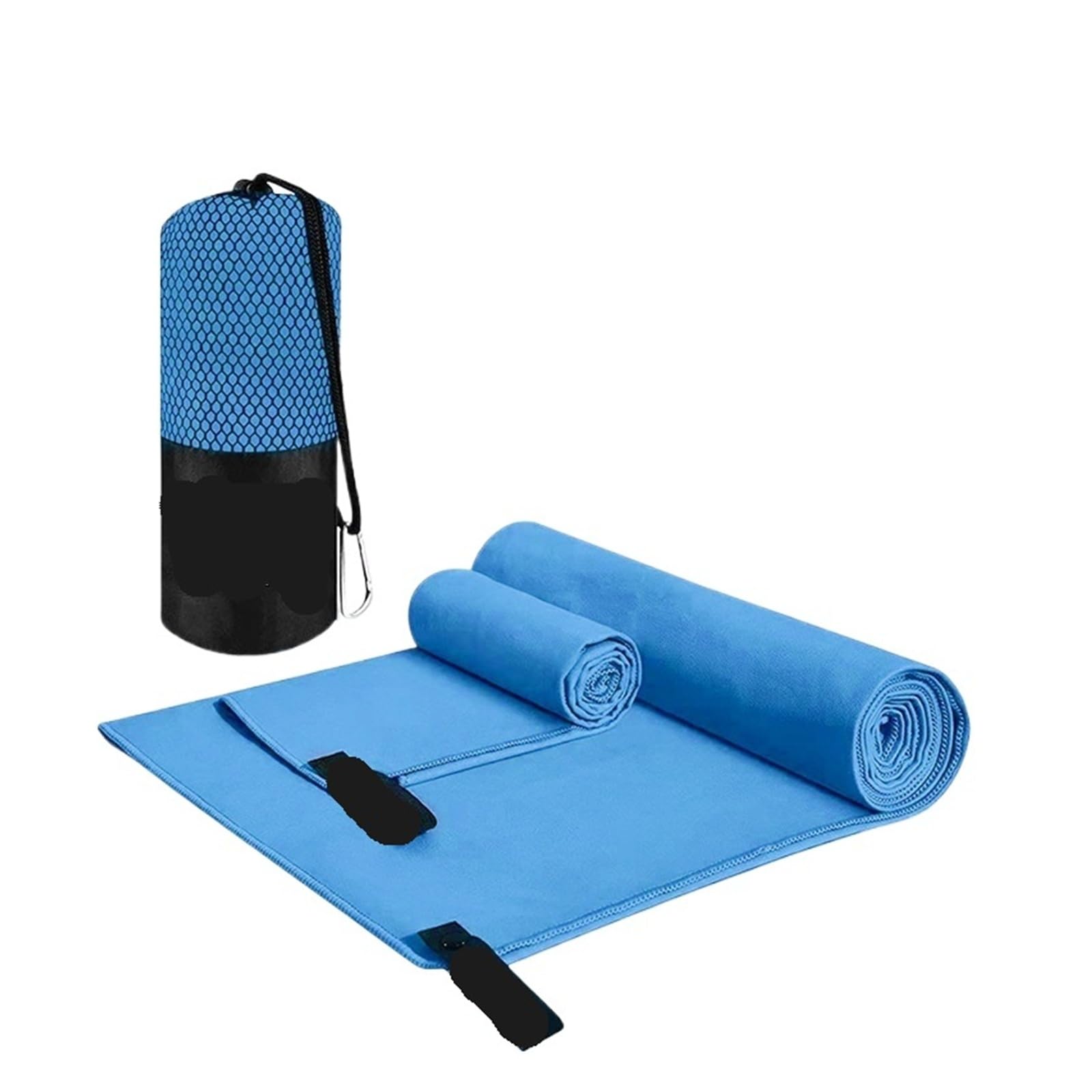 CHTKAGV Thickened Ultra-Soft Microfiber Towel, Portable Sports for Gym, Swimming, Yoga, and Beach(A-Sky Blue,80X160CM)
