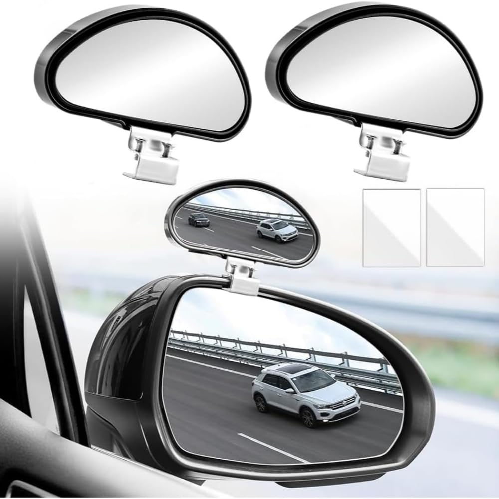 Wangaidce 2 Pcs Blindspot Mirrors For Car For Skoda Fabia 2021-2024 Blind Spot Mirrors,360 Degree Wide Angle Car Blind Spot Mirrors Additional Security Safety Auxiliary Mirror