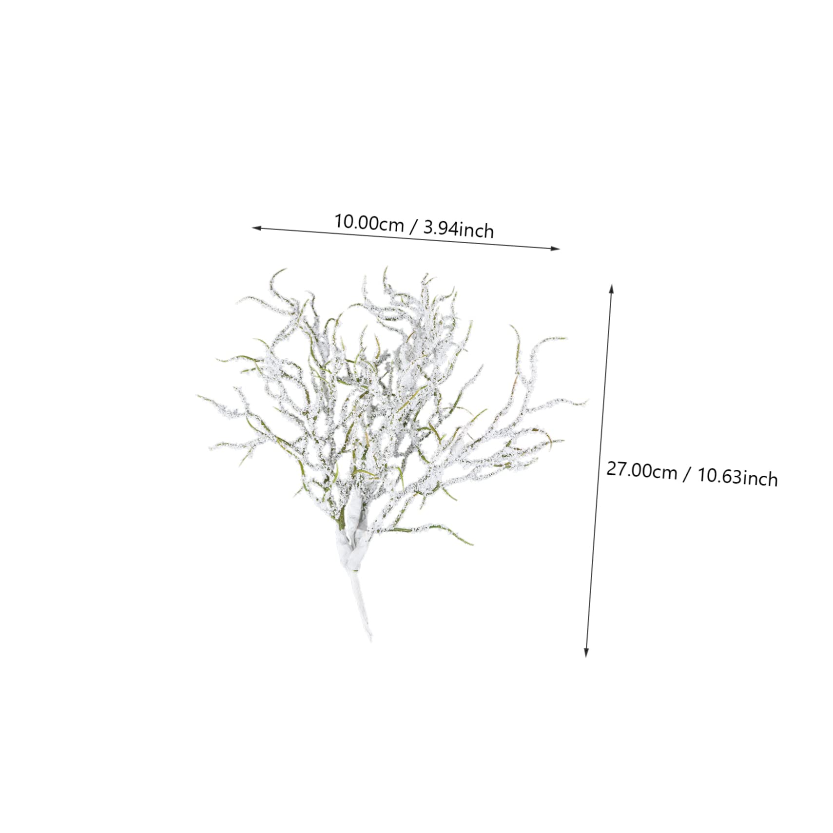 MUSISALY Simulated Snow Flakes Flocked Pine Twigs Decor for Christmas Home Decor