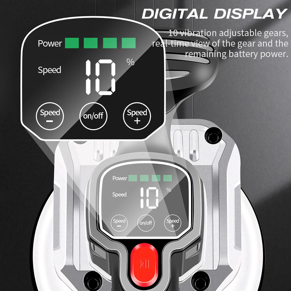 BAUSATZ Tile Vibration Tool W/120mm Suction Cup & 400kg Adsorption