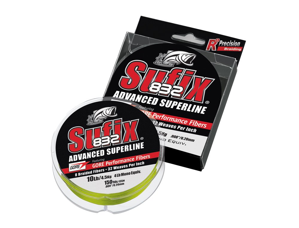 Sufix 832 Advanced Superline Neon Lime 0.20mm / 13.5kg / 30lb / 120m