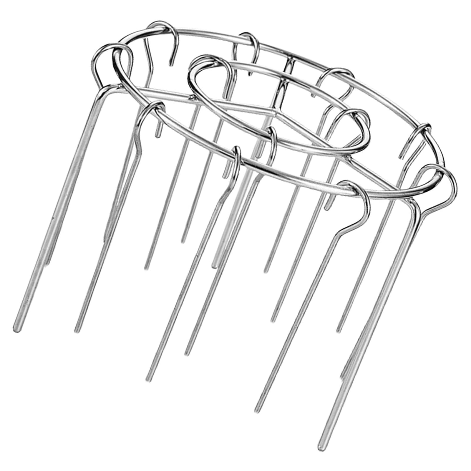 Xjdzineq Vertical Skewer Rack Barbecue Utensils Stainless Steel Detachable Hanging Grill for Air Fryers Use BBQ Accessories Vertical Stainless Steel Air Fryers Grill